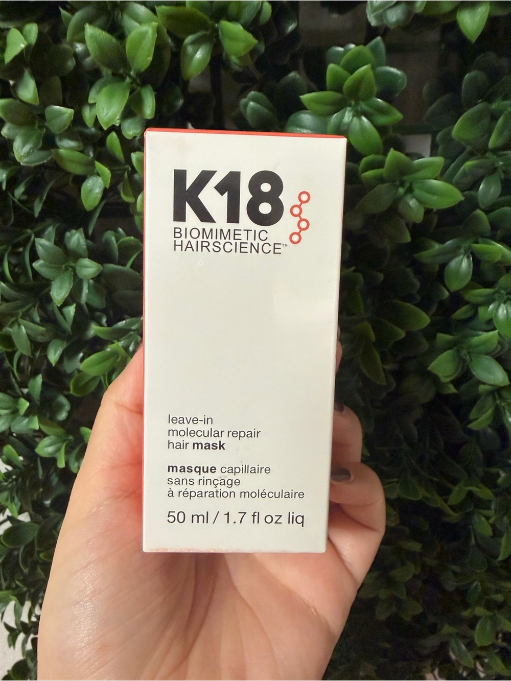 K18 Leave-In Molecular Repair Hair Mask — White